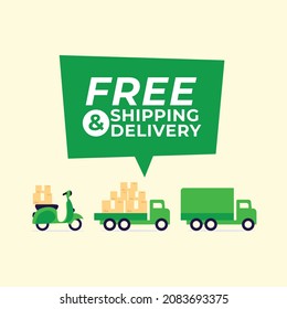 Free Shipping  Free Delivery Banner Template