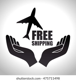 free shipping delivery icon vector illustration design