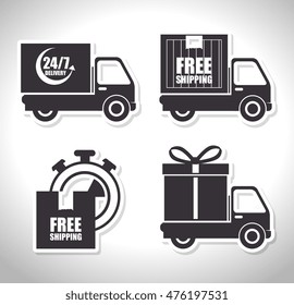 free shipping delivery icon vector illustration design