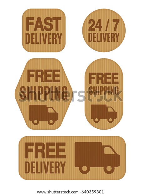 Free Shipping and Free\
Delivery Labels