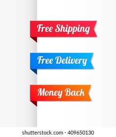 Free Shipping, Free Delivery & Money Back Ribbons