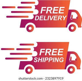 Free Shipping Delivery Service vector