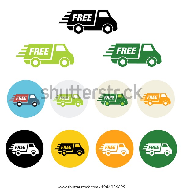 Free shipping delivery truck\
icon