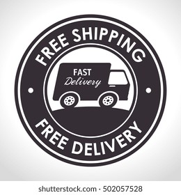 free shipping fast delivery banner