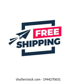 Free Shipping Flat Design Color Icon