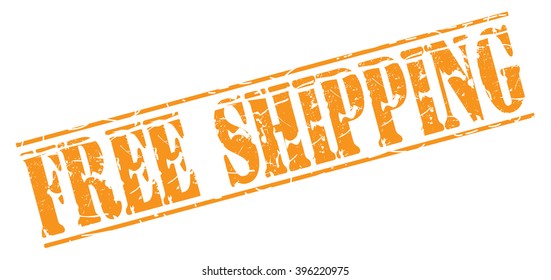 free shipping grunge stamp, vector illustration