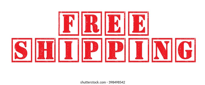 free shipping grunge tag, vector illustration