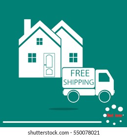 Free shipping icon.