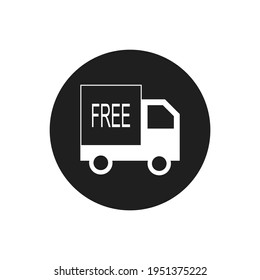 Free shipping icon. E-commerce sign. Vector Illustration.