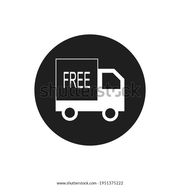 Free\
shipping icon. E-commerce sign. Vector\
Illustration.