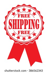 free shipping icon on white, vector illustration