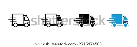 Free Shipping icon set multiple style collection