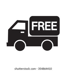 Free shipping icon symbol Illustration design