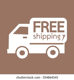 Free shipping icon symbol Illustration design