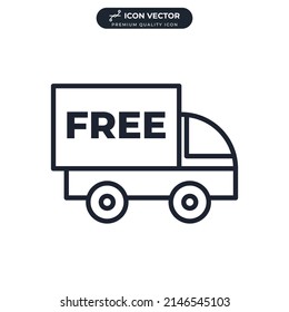 free shipping icon symbol template for graphic and web design collection logo vector illustration