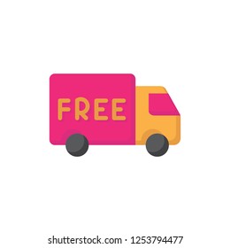 free shipping icon vector design. flat icon