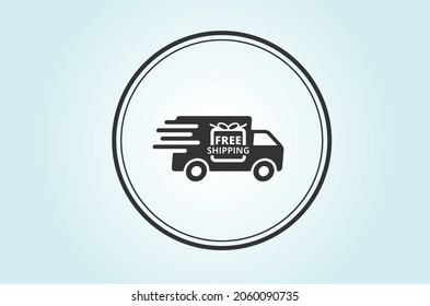 free shipping icon vector design
