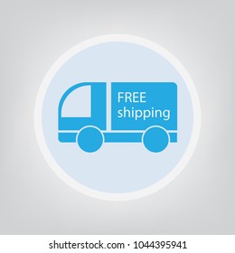 free shipping icon- vector illustration