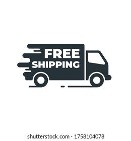 Free Shipping Icon Web Site Application Stock Vector (Royalty Free ...