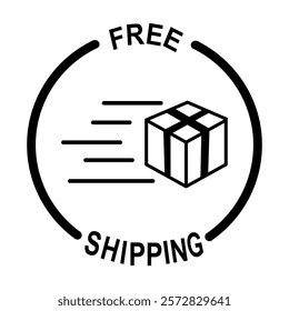 free shipping icon.free delivery icon.vector illustration design