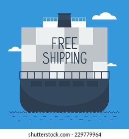 Free shipping illustration