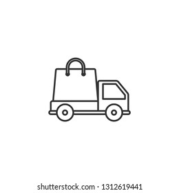 Free shipping isolated icon. - VECTOR