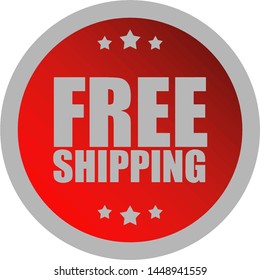 FREE SHIPPING LABEL BADGE FOR PRODUCT CATALOGUE