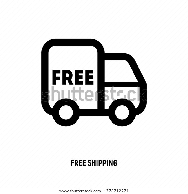 Free shipping: lorry with word\
\'free\