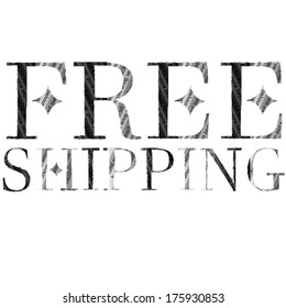 free shipping from newspaper. vector illustration