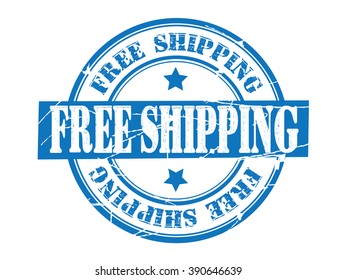 free shipping on a white, vector illustration