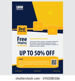 Free Shipping Poster, Modern,2021 Vector, Flyer