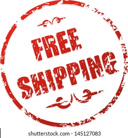 Free shipping red rubber stamp