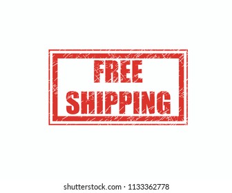 Free Shipping red stamp