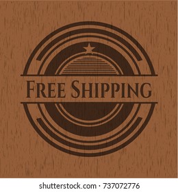 Free Shipping retro style wooden emblem