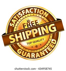 Free shipping, satisfaction guaranteed. Top Quality - golden brown icon / label
