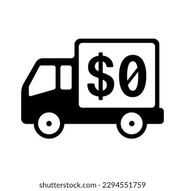 Free shipping service vector icon illustration