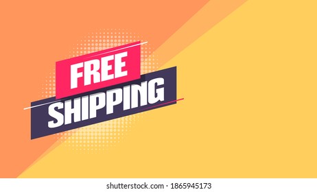 Free Shipping Shopping Background Template
