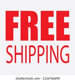 Free shipping sign