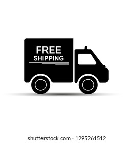 free shipping, simple drawing for apps and websites