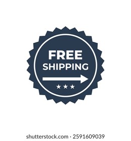 Free shipping special offer label sale sticker badge template design