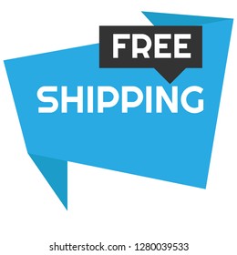 Free Shipping speech bubble
