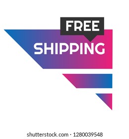Free Shipping speech bubble
