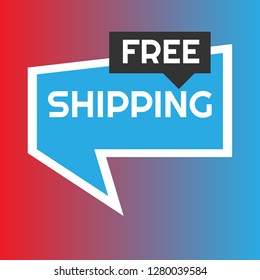 Free Shipping speech bubble
