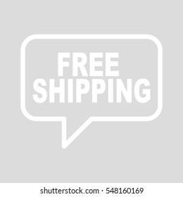 FREE SHIPPING speech bubble.