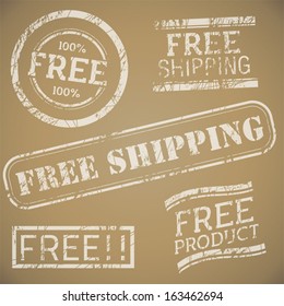 Free Shipping Stamp Set