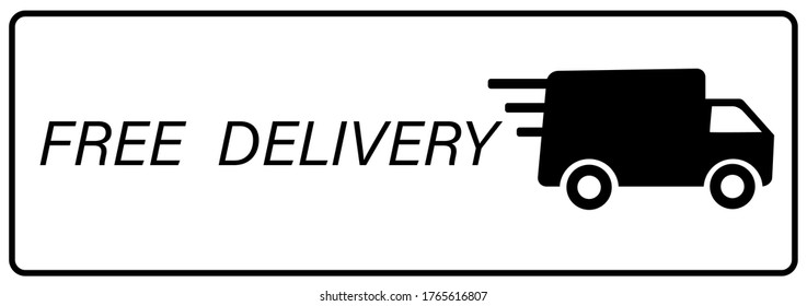 Free shipping symbol. Vector illustration.free delivery 
