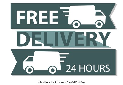 Free shipping symbol. Vector illustration.free delivery 
Delivery truck Service, Order Worldwide Shipping, Fast and Free 
Transport, express, vector illustration 