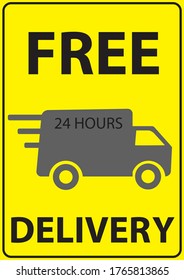 Free shipping symbol. Vector illustration.free delivery 
