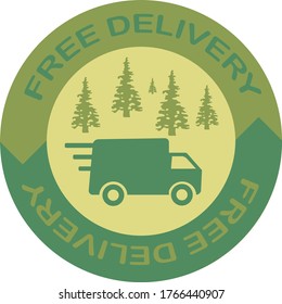 Free shipping symbol. Vector illustration.free delivery .background banner modern graphic design for store shop, online store, website, landing page.
