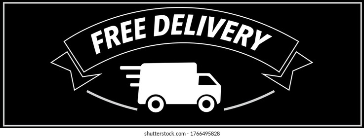 Free shipping symbol. Vector illustration.free delivery .background banner modern graphic design for store shop, online store, website, landing page.
